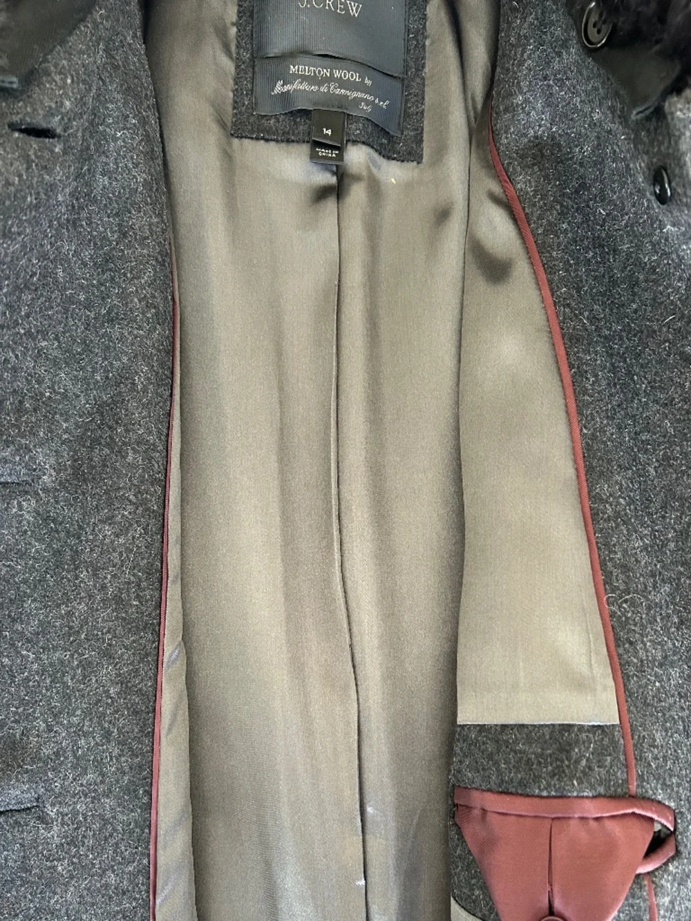 J. Crew Italian wool coat - Picture 6 of 9